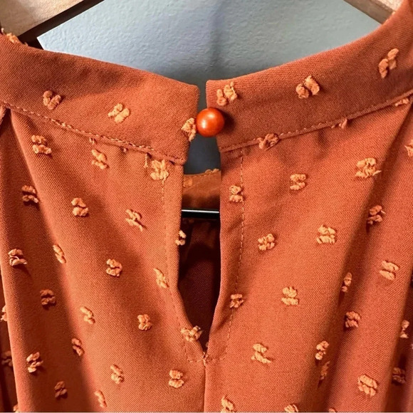 SHEIN Rust‎ colored dress. Size Large. NWOT. - Picture 4 of 8